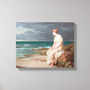 John William Waterhouse Miranda Art Wrapped Canvas Print