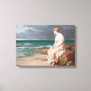 John William Waterhouse Miranda Art Wrapped Canvas Print