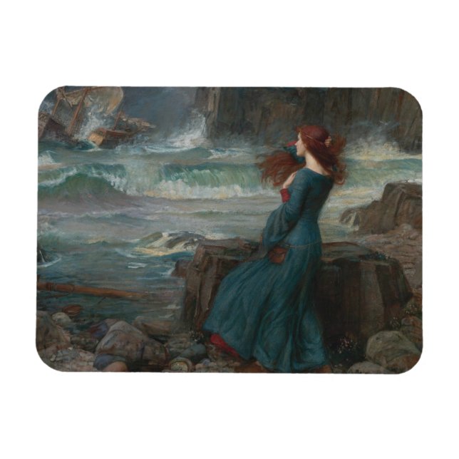 John William Waterhouse - Miranda - The Tempest Magnet (Horizontal)