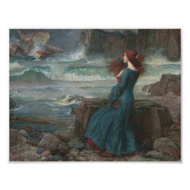 John William Waterhouse - Miranda - The Tempest Photo Print (Front)