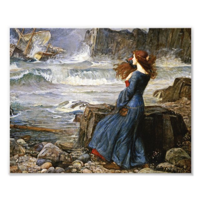 John William Waterhouse - Miranda - The Tempest Photo Print (Front)