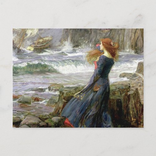 John William Waterhouse Miranda The Tempest Postcard