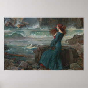 John William Waterhouse - Miranda - The Tempest Poster
