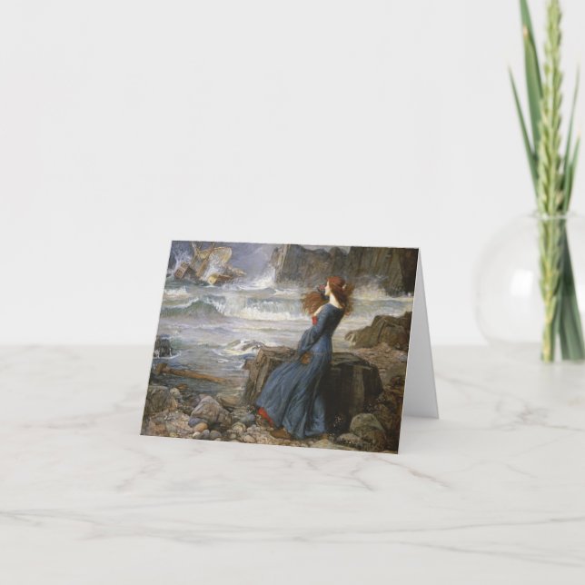 John William Waterhouse - Miranda - The Tempest Thank You Card (Front)