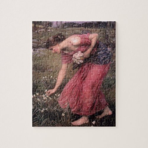 John William Waterhouse _ Narcissus _ Fine Art Jigsaw Puzzle