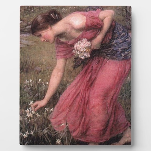 John William Waterhouse - Narcissus - Fine Art Plaque (Front)
