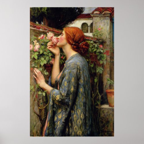 John William Waterhouse Soul of the Rose Poster