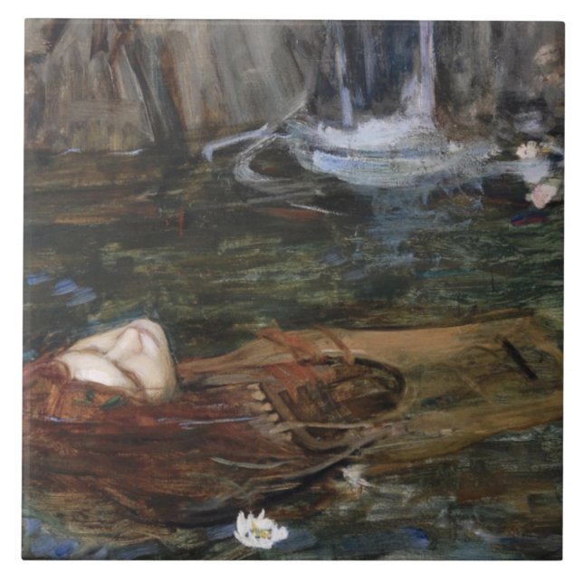 John William Waterhouse - Study for Nymphs Finding Ceramic Tile (Front)