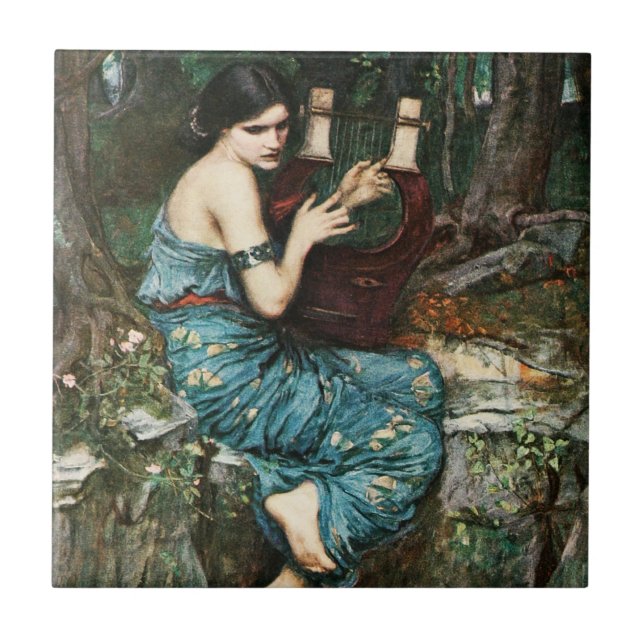 John William Waterhouse The Charmer Tile (Front)