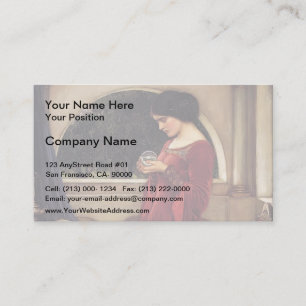 John William Waterhouse- The Crystal Ball Business Card