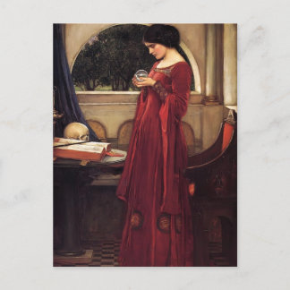 John William Waterhouse- The Crystal Ball Postcard