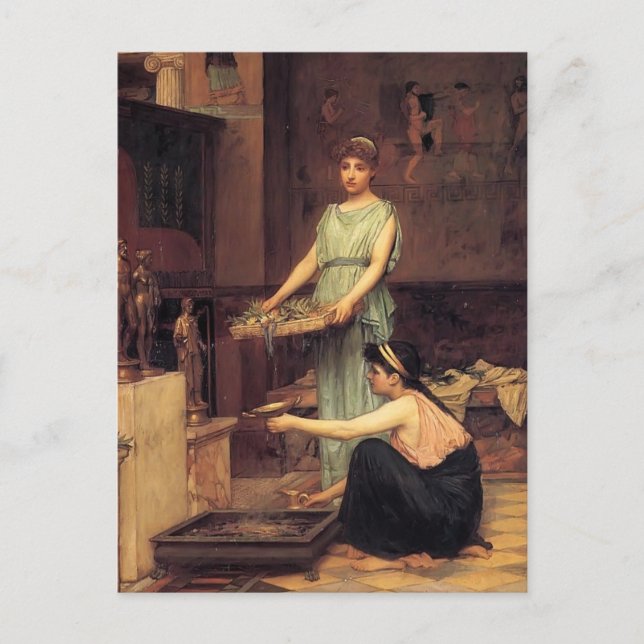 John William Waterhouse- The Household Gods Postcard (Front)