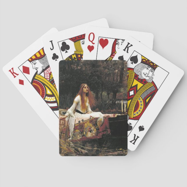 John William Waterhouse The Lady Of Shalott (1888) Poker Cards (Back)