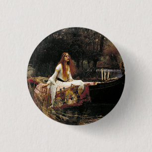 John William Waterhouse The Lady Of Shalott Pinback Button