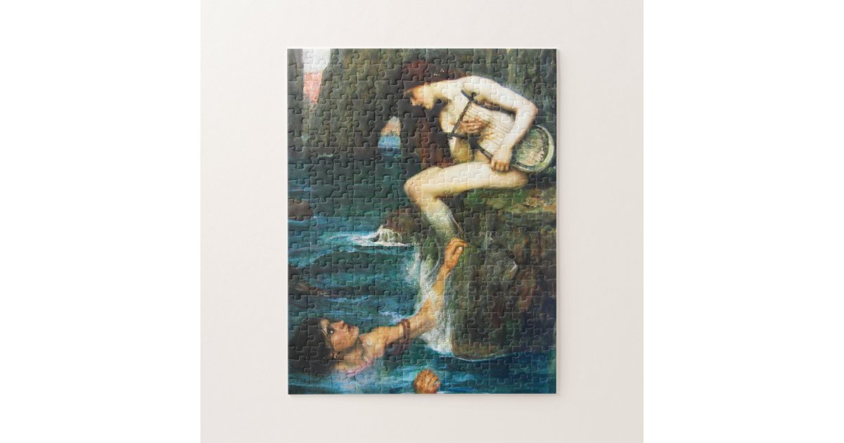 john william waterhouse the siren puzzle zazzle com banners for baby shower