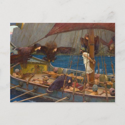 John William Waterhouse _ Ulysses and the Sirens Postcard