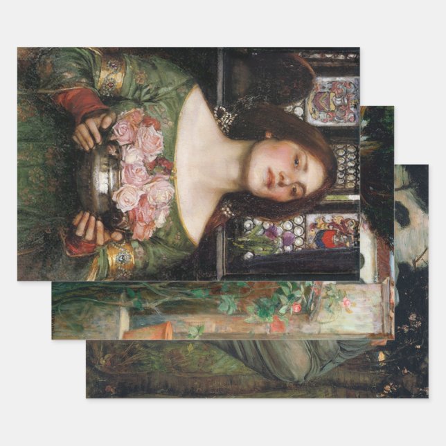 John Williams Waterhouse Pre Raphaelite Wrapping Paper Sheets (Set)