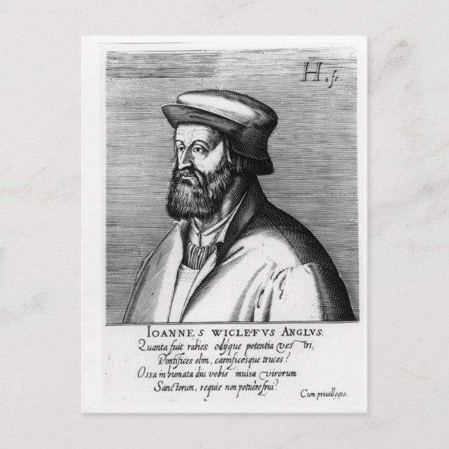 John Wycliffe Postcard (Front)