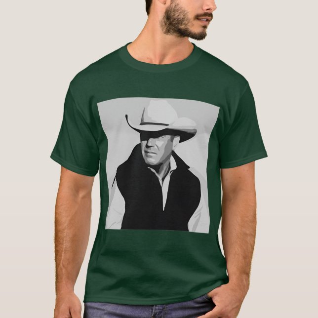 JOHNDUTTONKEVINCOSTNERYELLOWSTONETVSHOWCLASSIC vin T-Shirt (Front)
