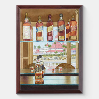 Johnnie Walker and Del Award Plaque