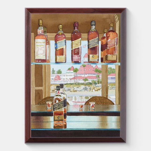 Johnnie Walker and Del Award Plaque (Vertical)