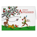 Johnny Appleseed Day Animals And Apple Tree Scene at Zazzle