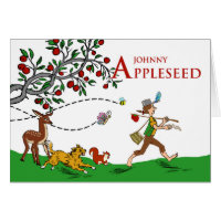 Johnny Appleseed Day, Animals and Apple Tree Scene