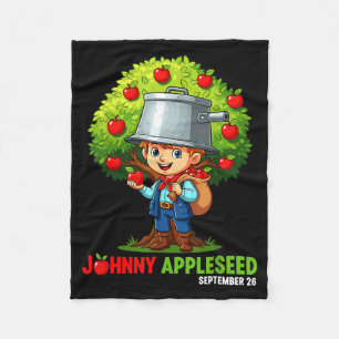 Johnny Appleseed Day September 26 Fleece Blanket