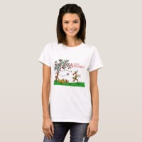 Johnny Appleseed T-Shirt, Animals and Apple Tree T-Shirt