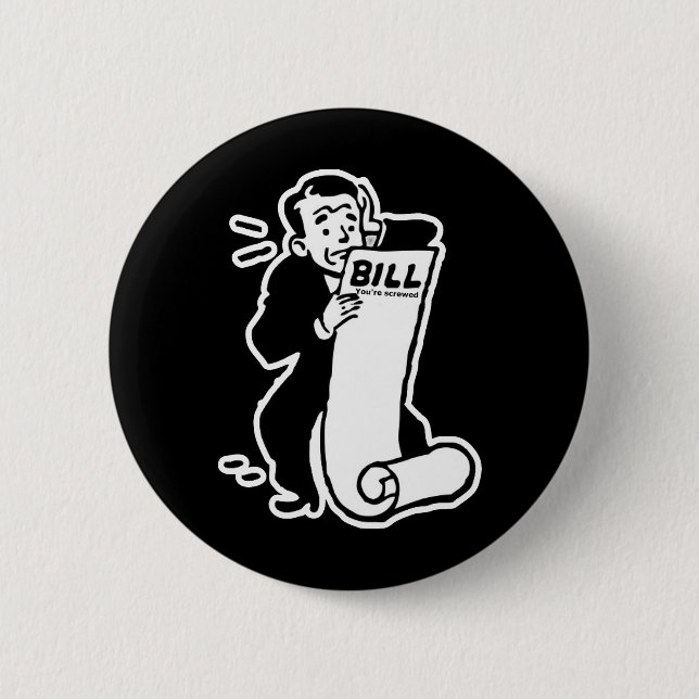 Johnny Auto Big Bill Button (Front)