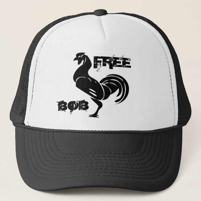 johnny_automatic_rooster_silhouette, FREE , BOB Trucker Hat (Front)