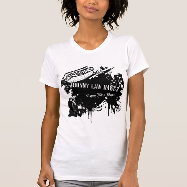 Johnny Bites Back!  for Ladies and Bad Girls T-Shirt (Front)