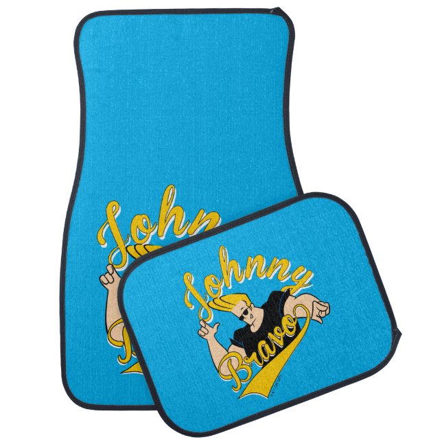 Johnny Bravo Athletic Graphic Car Floor Mat (Set)