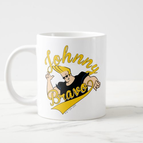 Johnny Bravo Athletic Graphic Giant Coffee Mug