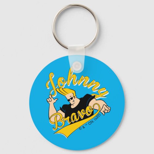 Johnny Bravo Athletic Graphic Keychain