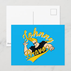 Johnny Bravo Athletic Graphic Postcard