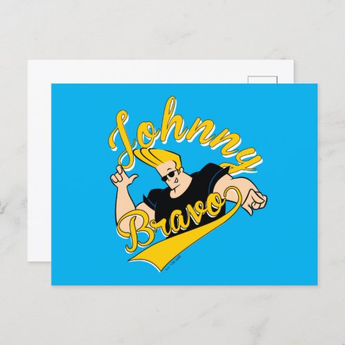 Johnny Bravo Athletic Graphic Postcard