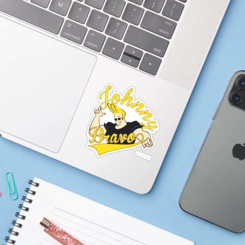 Johnny Bravo Athletic Graphic Sticker