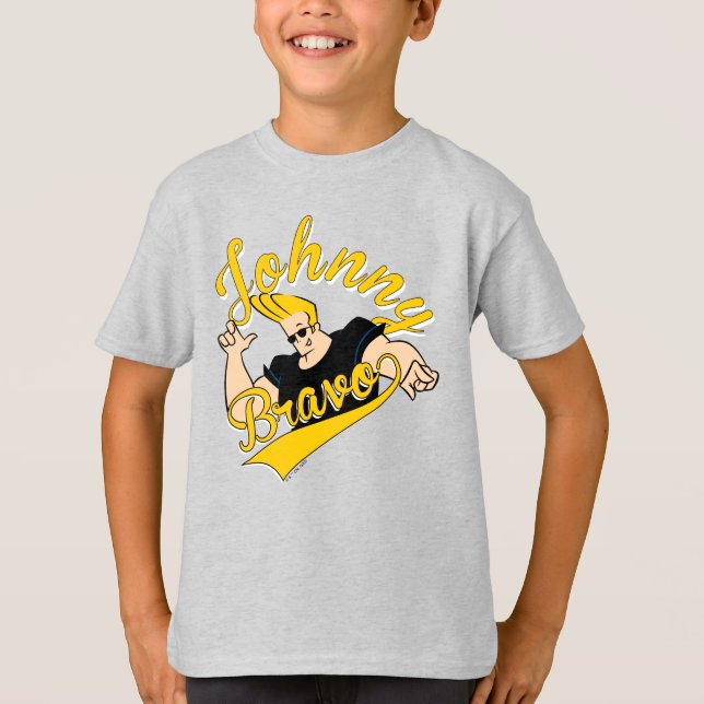 Johnny Bravo Athletic Graphic T-Shirt (Front)