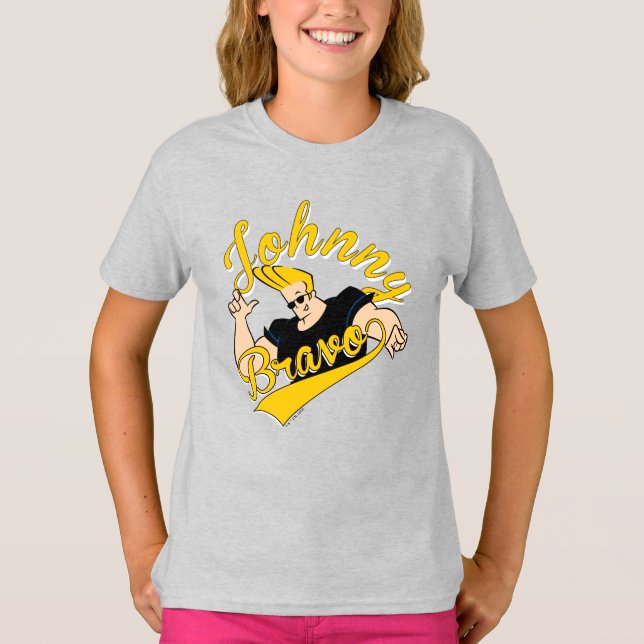 Johnny Bravo Athletic Graphic T-Shirt (Front)
