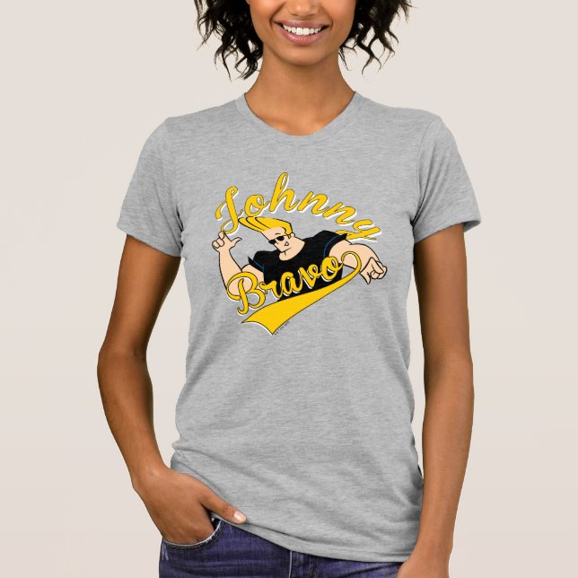 Johnny Bravo Athletic Graphic T-Shirt (Front)