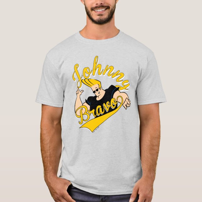 Johnny Bravo Athletic Graphic T-Shirt (Front)