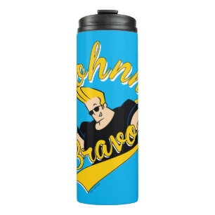 Johnny Bravo Athletic Graphic Thermal Tumbler