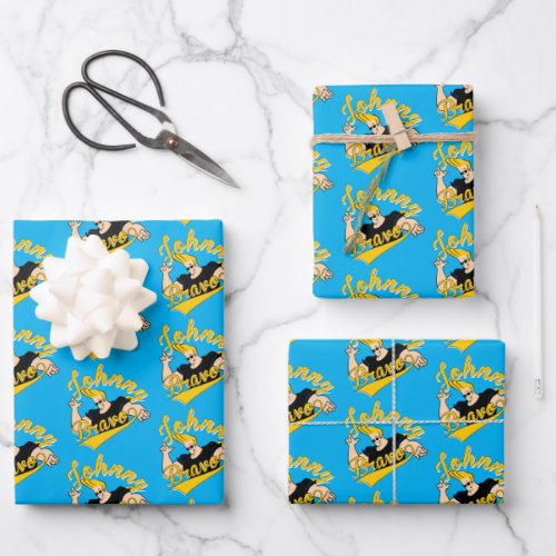 Johnny Bravo Athletic Graphic Wrapping Paper Sheets