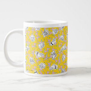Johnny Bravo Characters Pattern Giant Coffee Mug