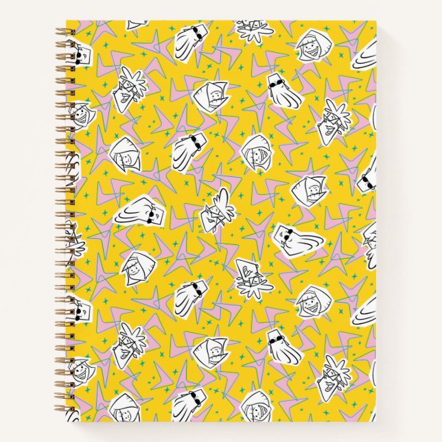 Johnny Bravo Characters Pattern Notebook (Front)