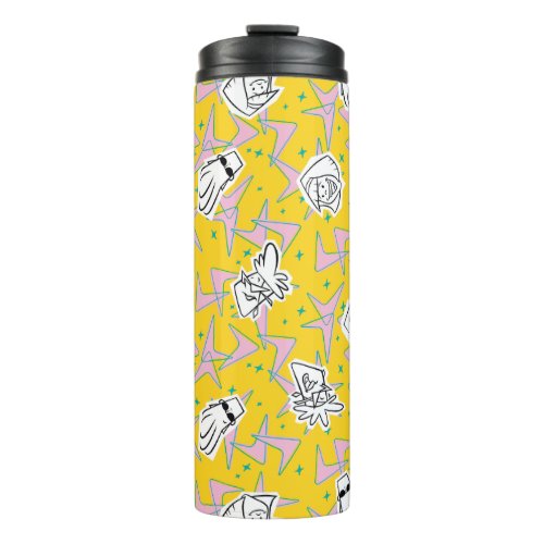 Johnny Bravo Characters Pattern Thermal Tumbler