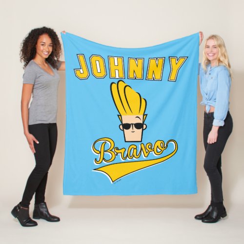 Johnny Bravo Collegiate Graphic Fleece Blanket
