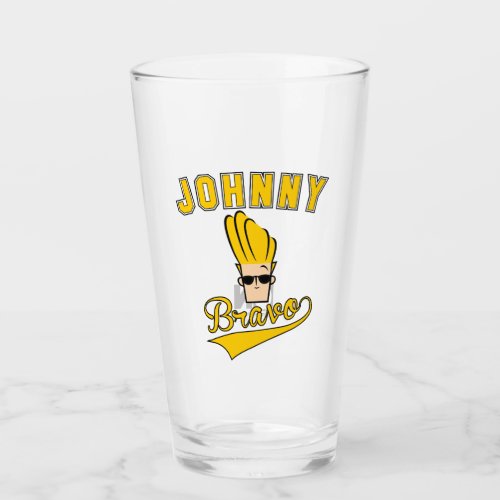 Johnny Bravo Collegiate Graphic Glass