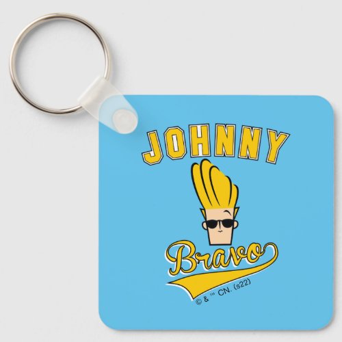 Johnny Bravo Collegiate Graphic Keychain
